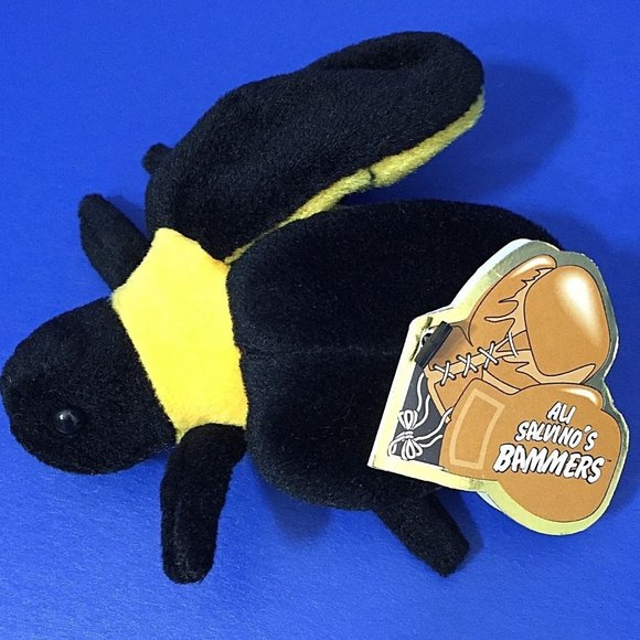 Muhammad Ali Salvinos Bammers Bear Butterfly Bee 1999 Boxing Bean Bag Plush Tags - Picture 11 of 12